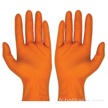 9in Gants d&#39;examen médical en nitrile orange